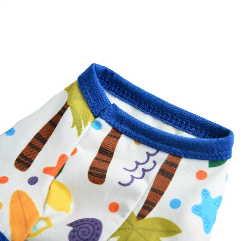 Cartoon Cute Pet Print Jumpsuit