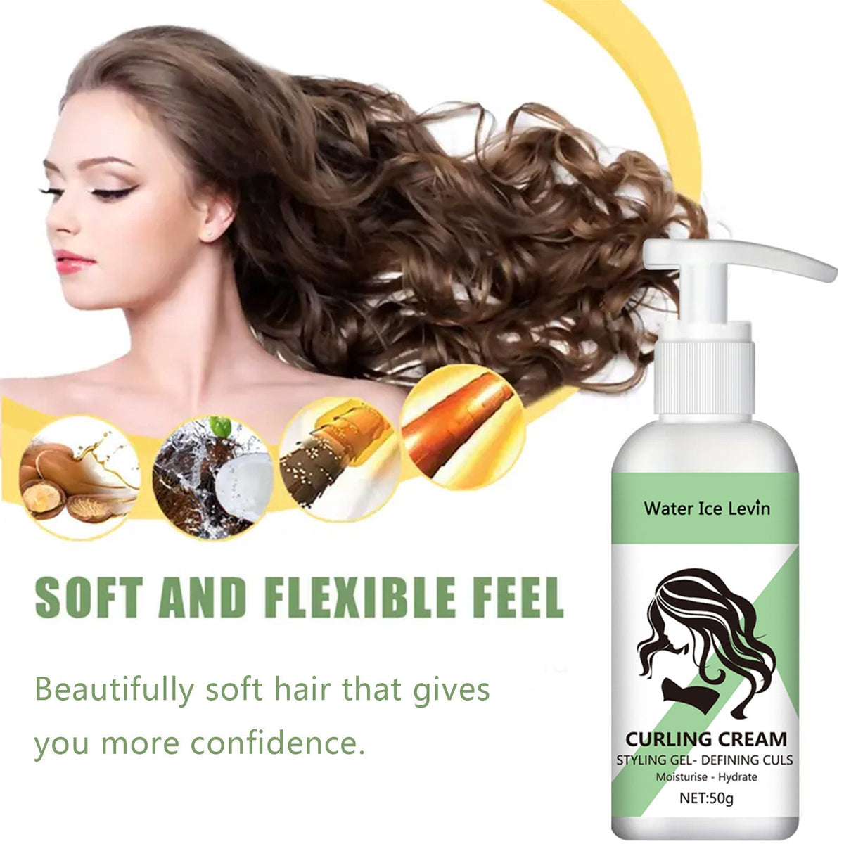Hair Care Moisturizing Fluffy Long-lasting Styling Elastin