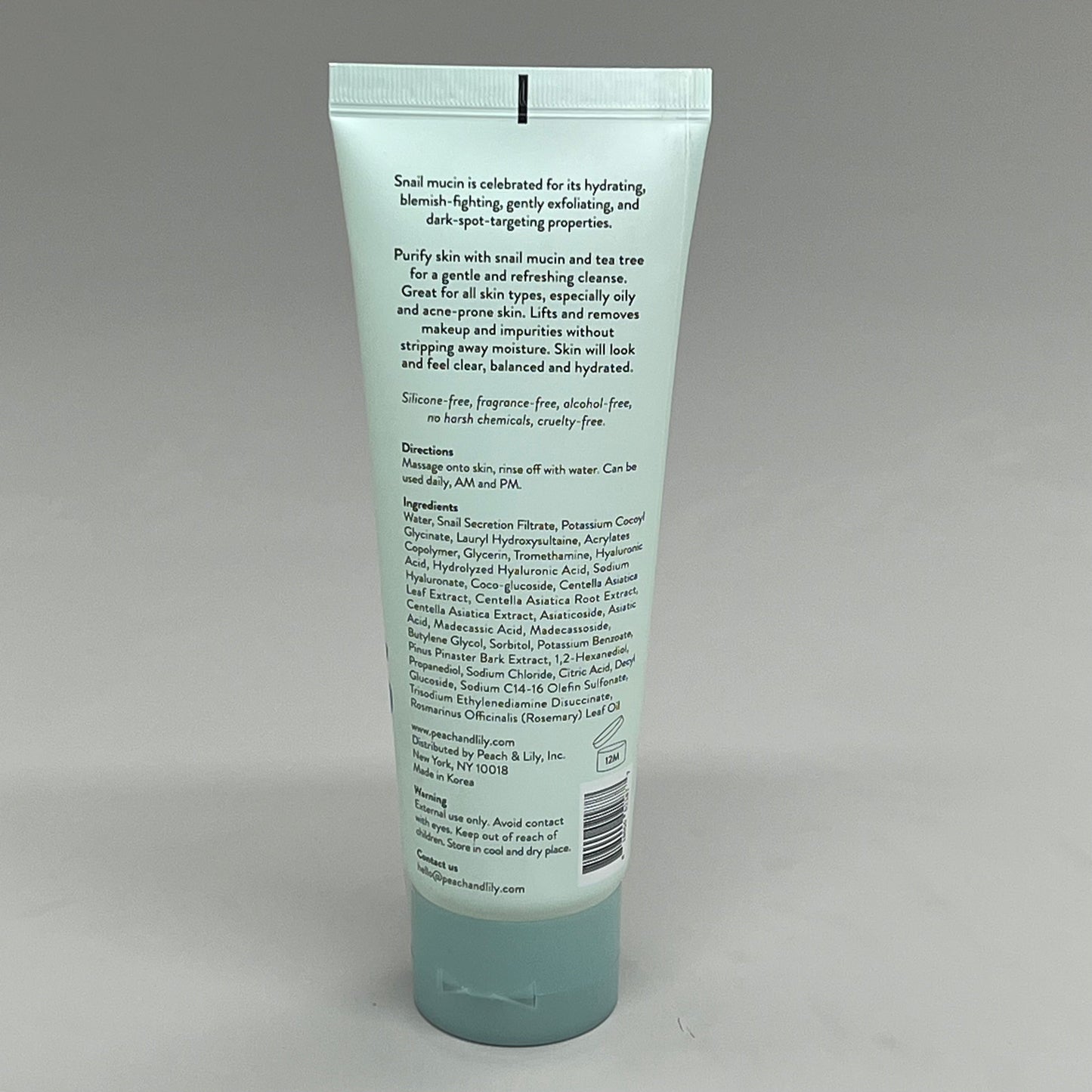 PEACH SLICES Snail Rescue Purifying Cleanser w/ Snail Mucin 4.05fl oz