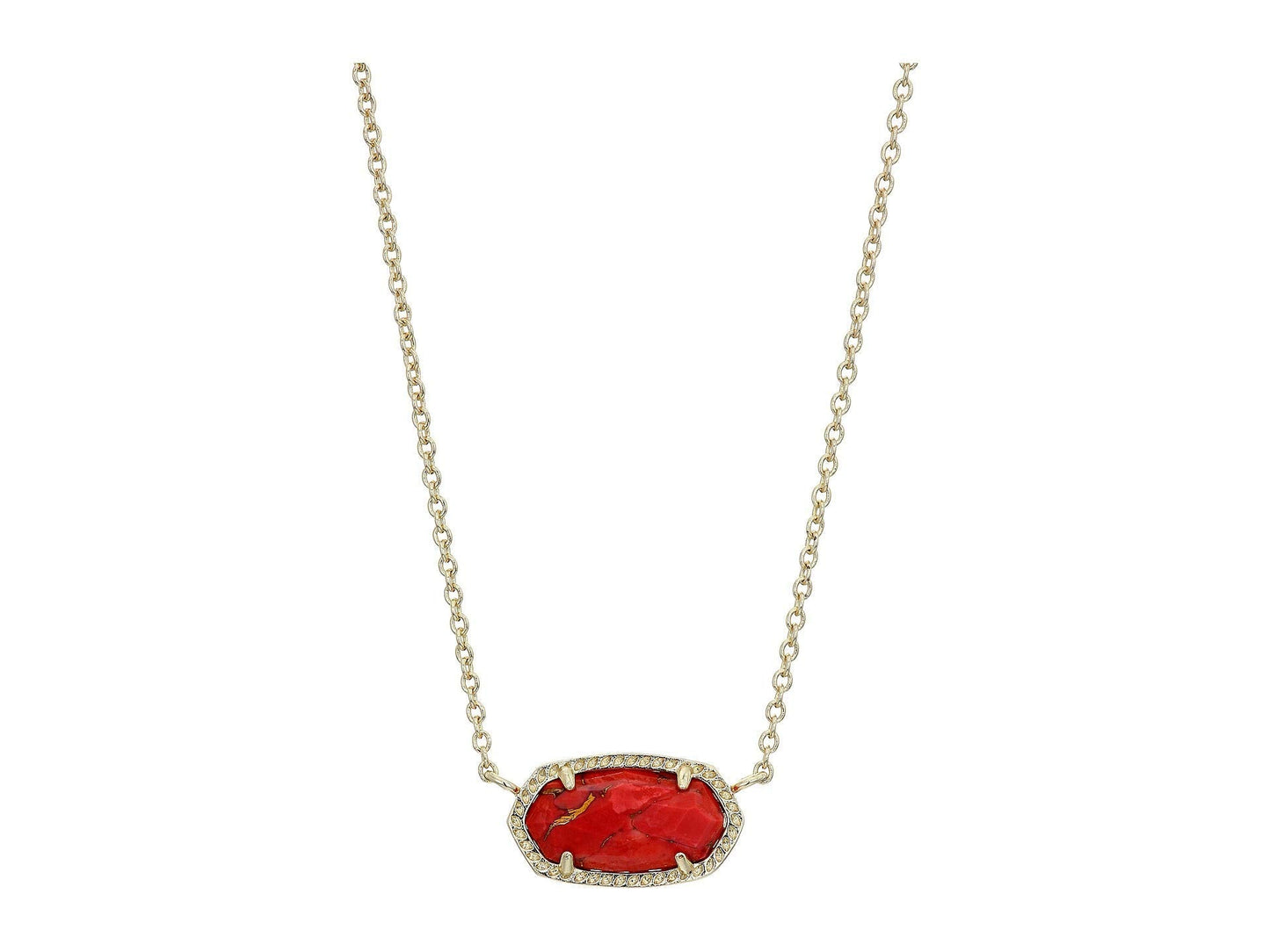 Kendra Scott Elisa Pendant Necklace - 14k Gold Plated Delicate Fashion Jewelry for Women