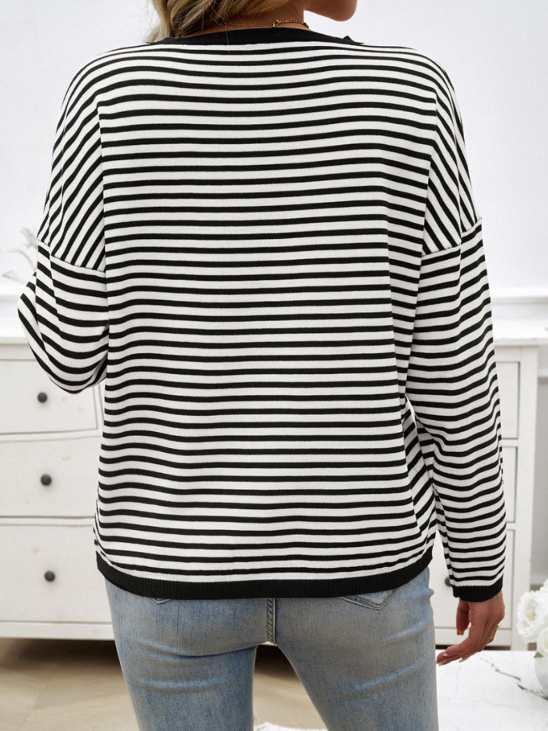 Women's Oversized Striped Sweater