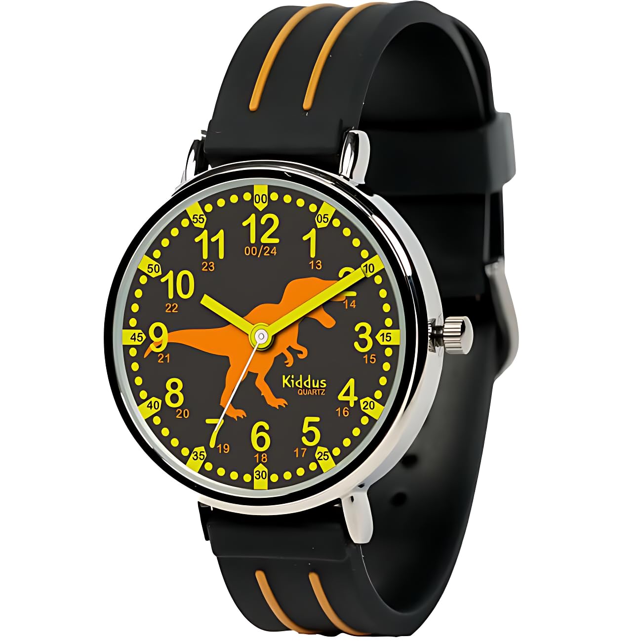 Kids Time Teacher Watch - Educational Analog Watch with Japanese Quartz Movement Ages 5-12