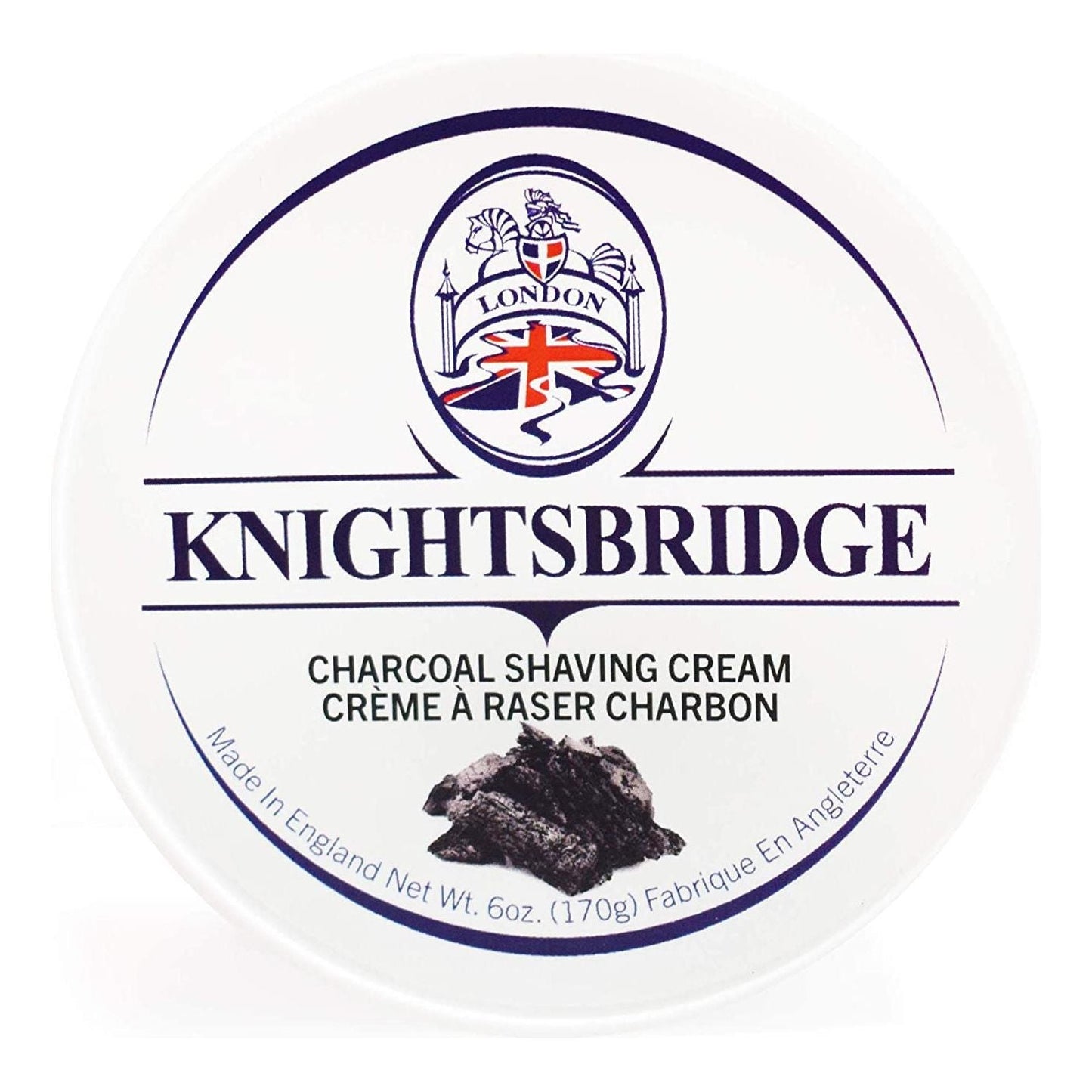 Knightsbridge Charcoal Shaving Cream 170g