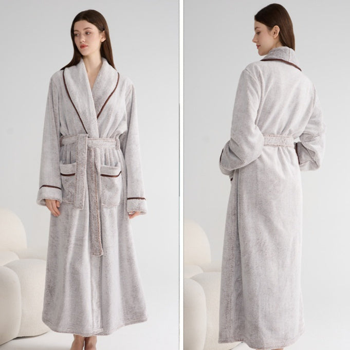 Thick Night-robe Flannel Couple Models