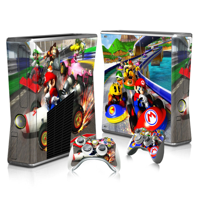 Xbox 360 Slim Full Body Color Membrane Stickers with Scratch-Resistant Protection