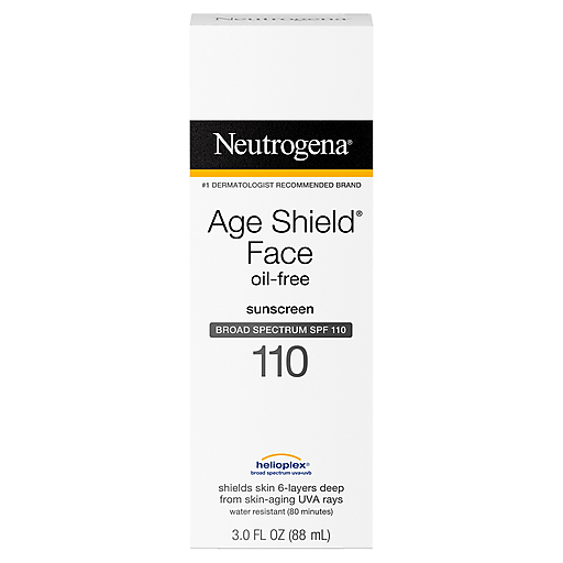 Neutrogena Age Shield Face Oil-Free Sunscreen Lotion Broad Spectrum - SPF 110 - 3 Fl Oz