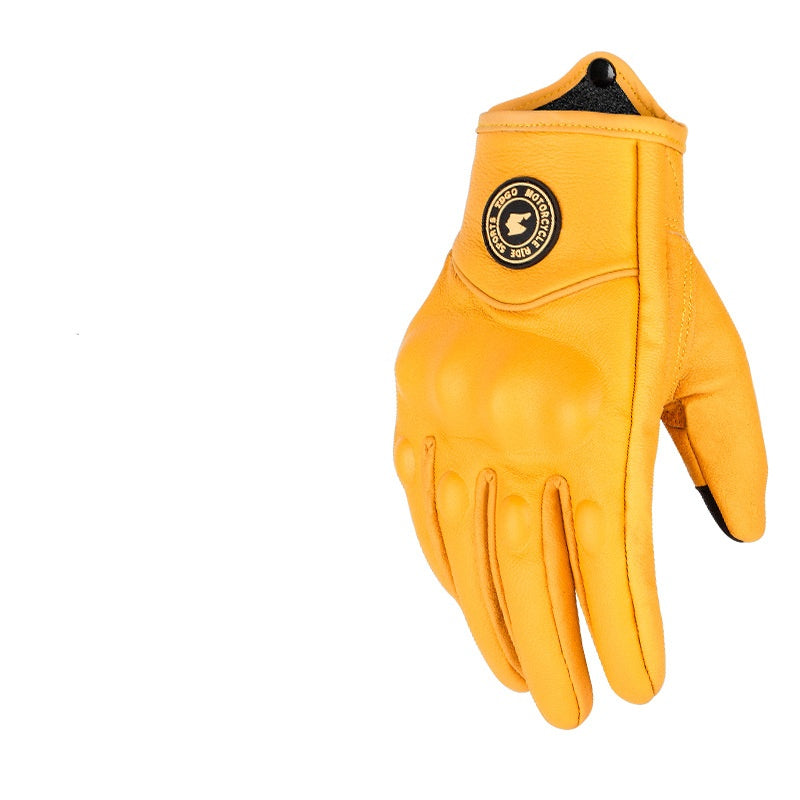 Summer Drop-resistant Breathable And Windproof Harley Retro Biker's Electrombile Gloves