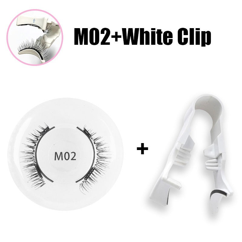 Magnetic false eyelashes set one pair magnetic false eyelashes natural thick and long false eyelashes quantum eyelashes