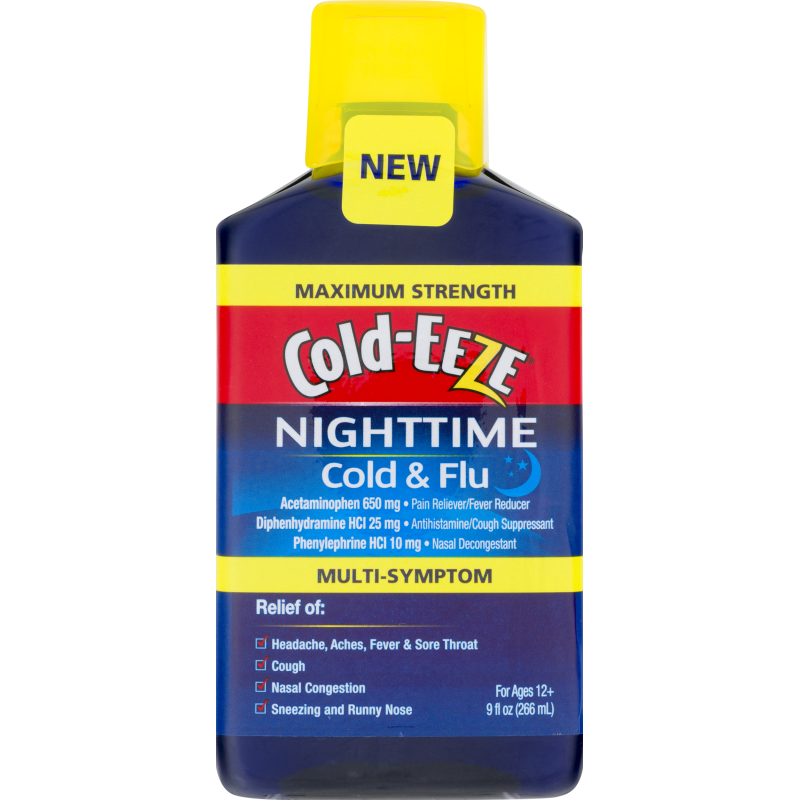Cold Eeze Flu, Nighttime, Multi-Symptom, Maximum Strength