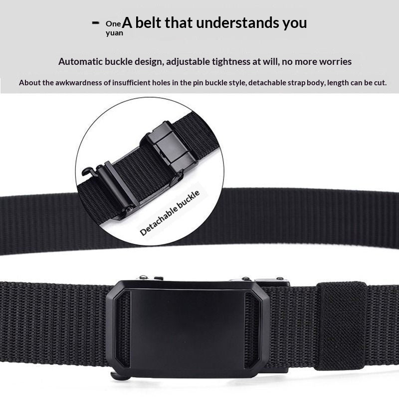 Men's Toothless Buckle Nylon Belt Outdoor