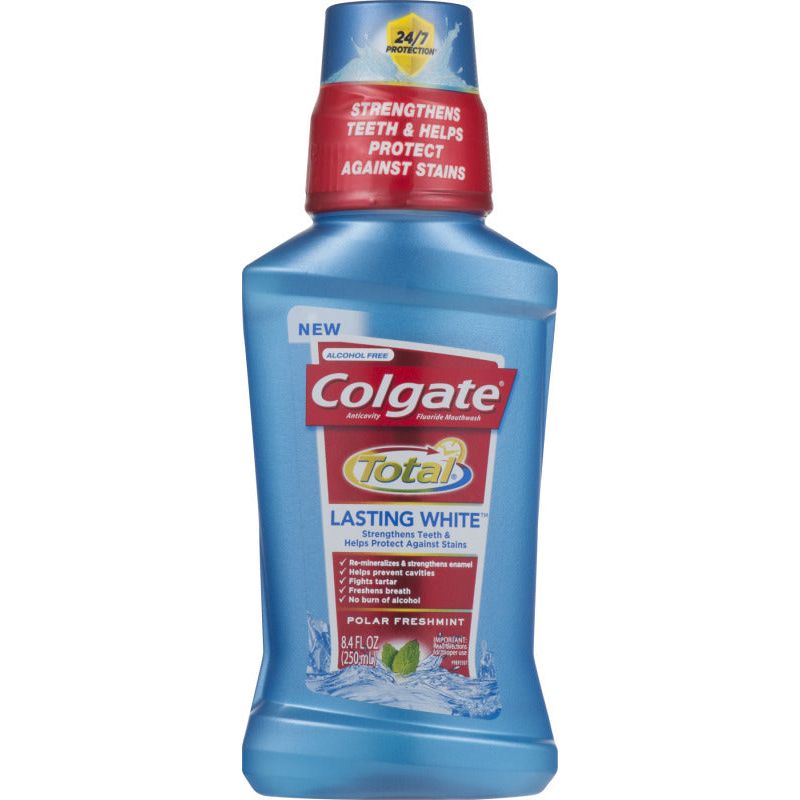 Colgate Total Lasting White Mouthwash Polar Freshmint