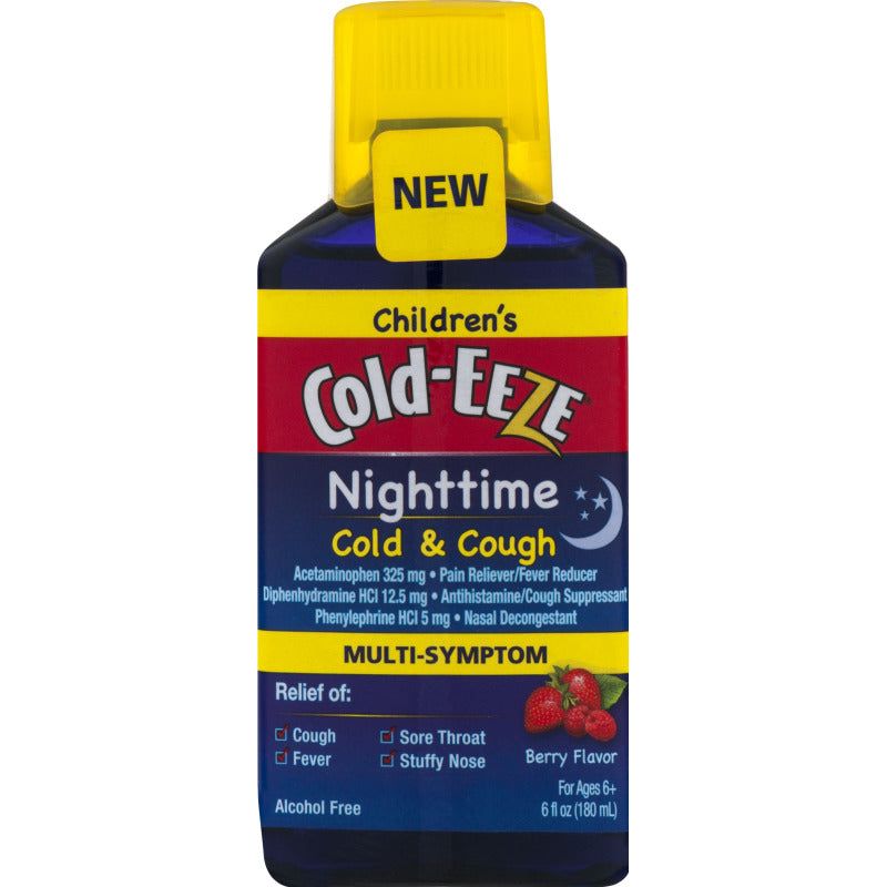 Cold-Eeze Cough Medicine Children's Nighttime & Multi-Symptom Berry