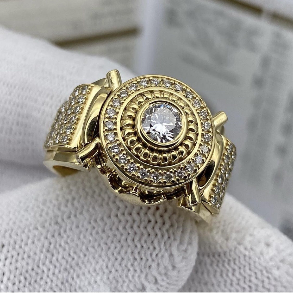 Luxury Men's Engagement Wedding Hand Jewelry
