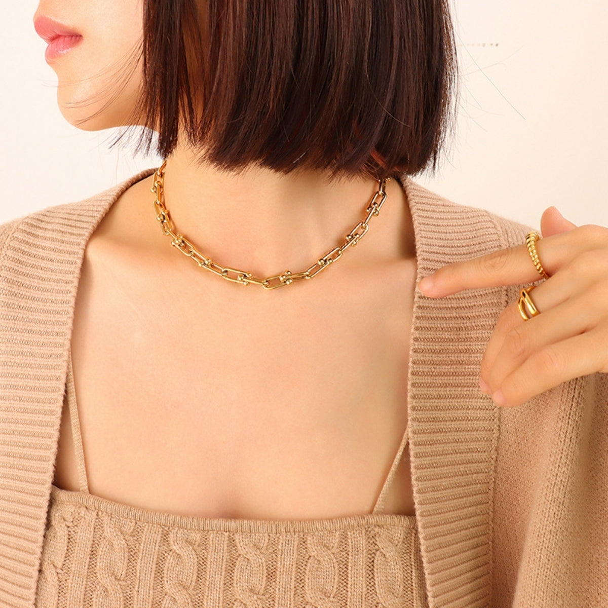 Gold/Silver Chunky Chain Necklace