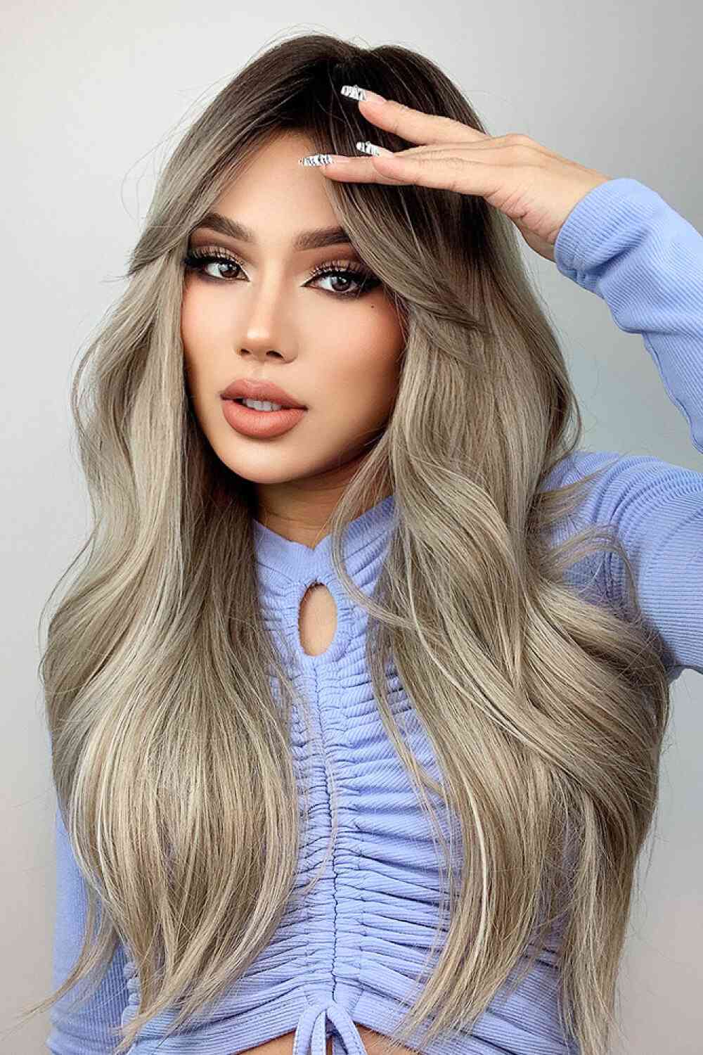 Synthetic Cap Long Wave Wig, 26''