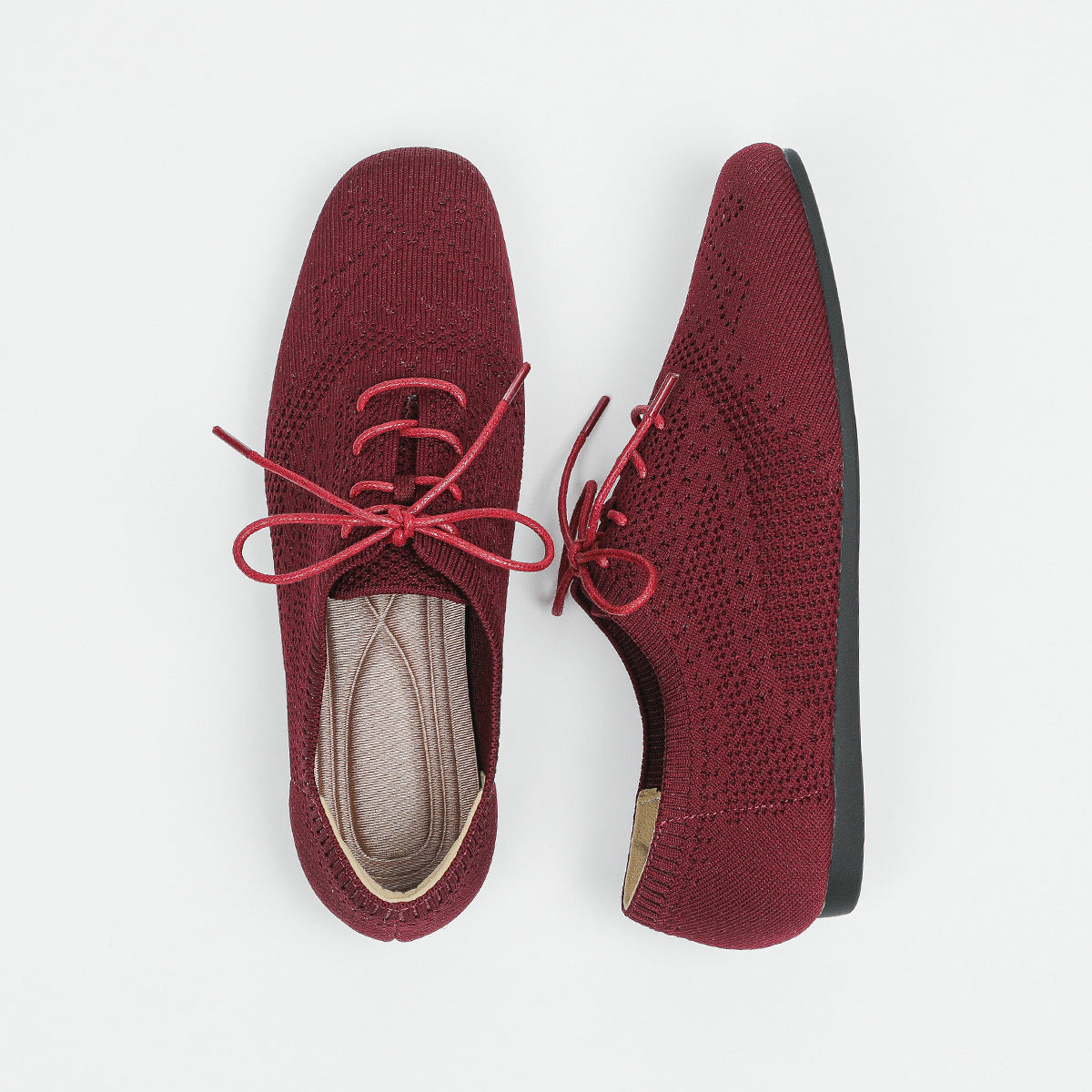 Deep Mouth Brogue Lace-up Leisure Shoes