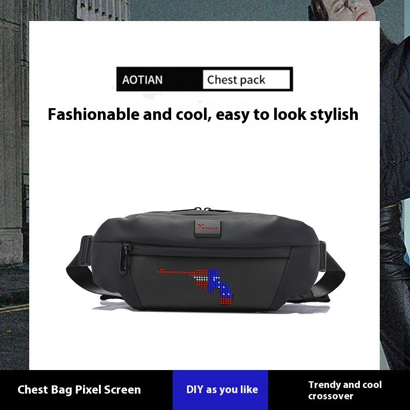 Smart LED Outdoor Sports Waist Bag: Dynamic Mobile Display