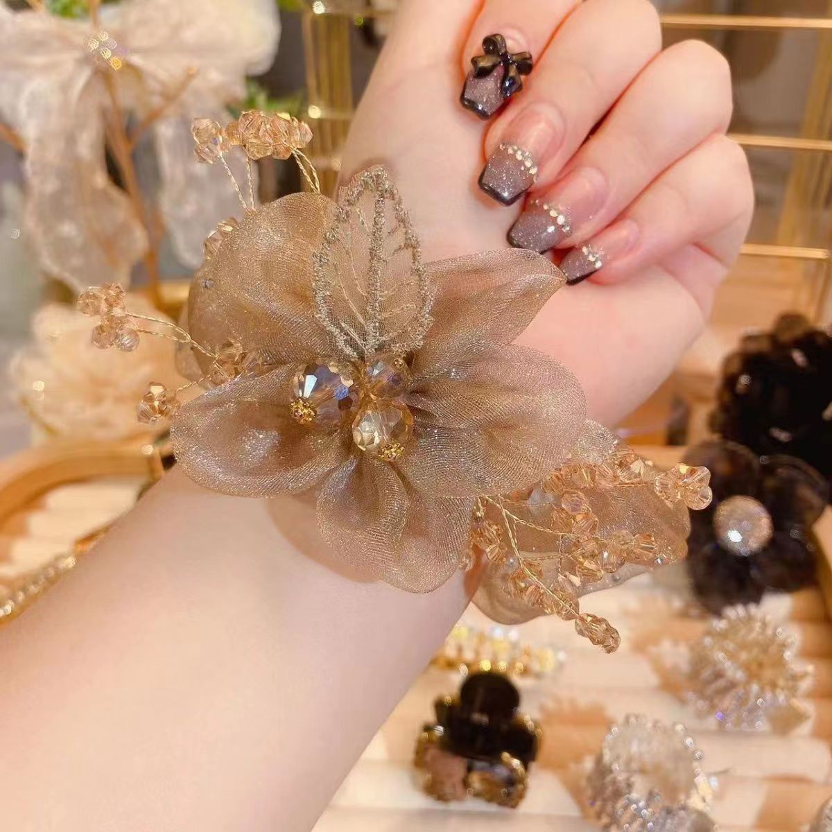 Women's Organza High-grade Temperament Hair Ring