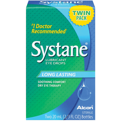 Alcon Systane Lubricant Eye Drops, 2-Count, 2/3 Fl. Oz. Bottle