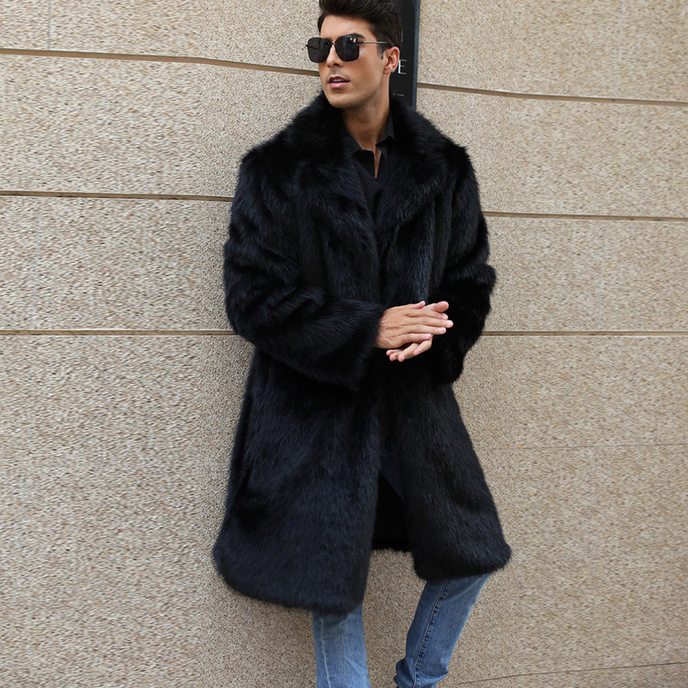 Insulated Faux-fur Long Windproof Coat