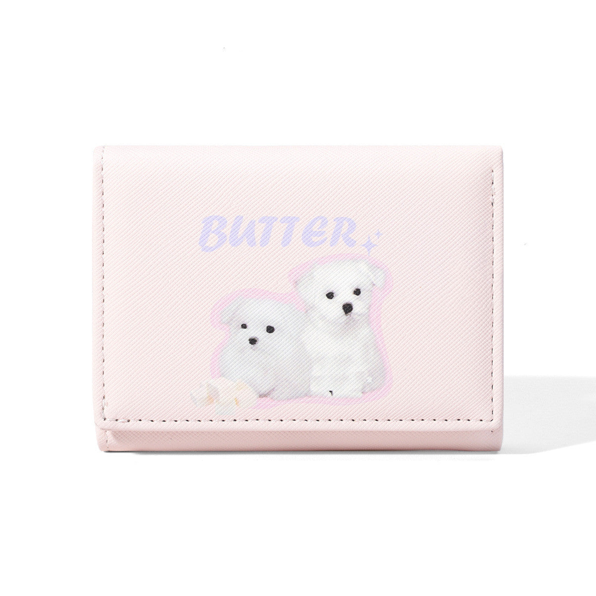 Cute Fashion Card Holder Cross Pattern, Three-fold