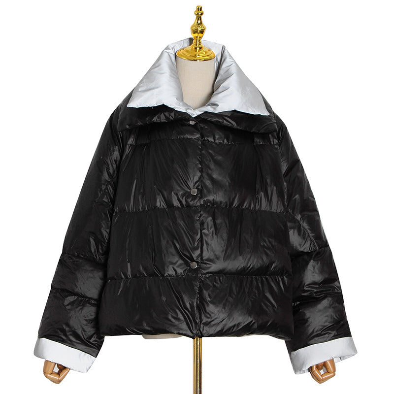 Plus Size Casual Short Down Jacket for Women