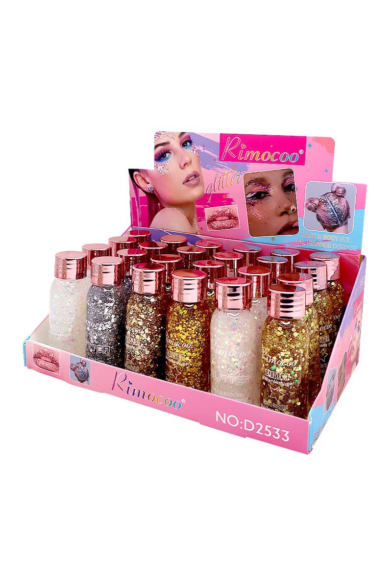 Rimocoo Glitter Face & Body Gel - 1pc