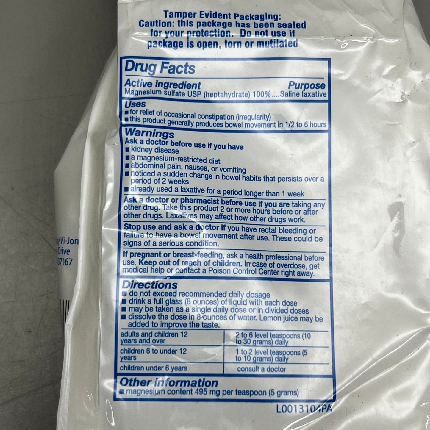 SWAN Epsom Salt Magnesium Sulfate U.S.P 16 oz Each BB 07/27