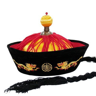 Black Dance Table Performance Hat Emperor Qianlong Hat