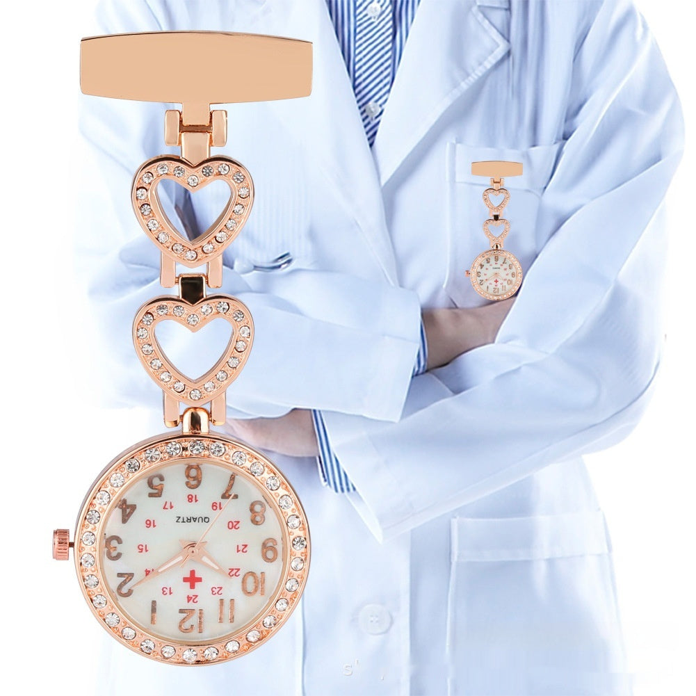 Diamond Nurse Pocket Watch