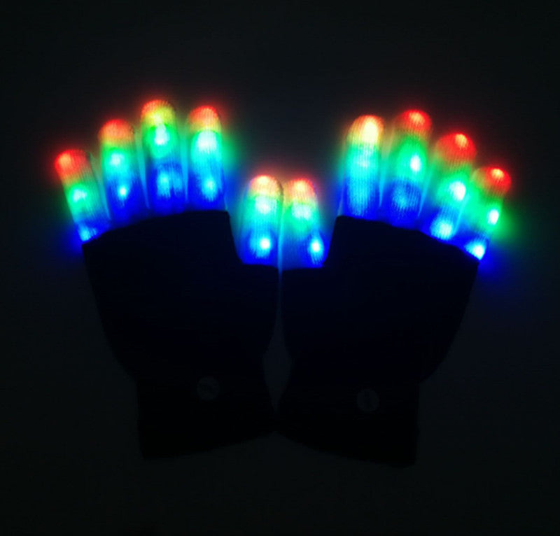 Colorful Light-up Gloves Outdoor Dance Clothing