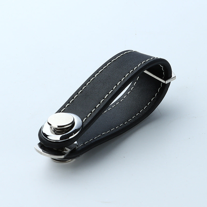 Leather Keychain Pendant for Car Storage