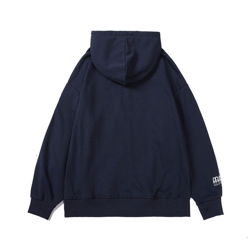 National Tide Embroidered Hoodie Loose Couple Wear