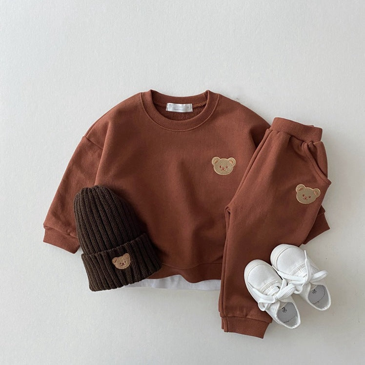 Baby Toddler Ribbed Knit Smile Face Beanie "LOVE SMILE"