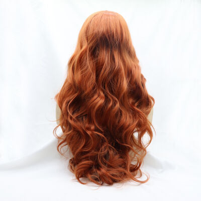 Synthetic Lace Front Long Wavy Wig, 24"