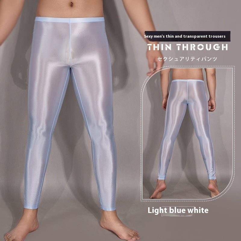 Sexy Underwear Trousers Base High Elastic Tight Sexy Qiong Si Ding Thin Transparent