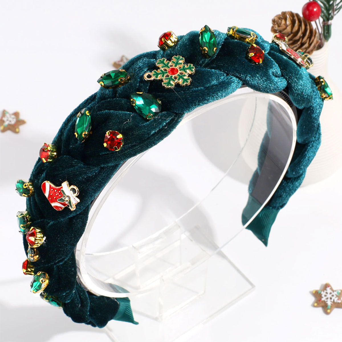 Christmas Snowflake Rhinestone Headband