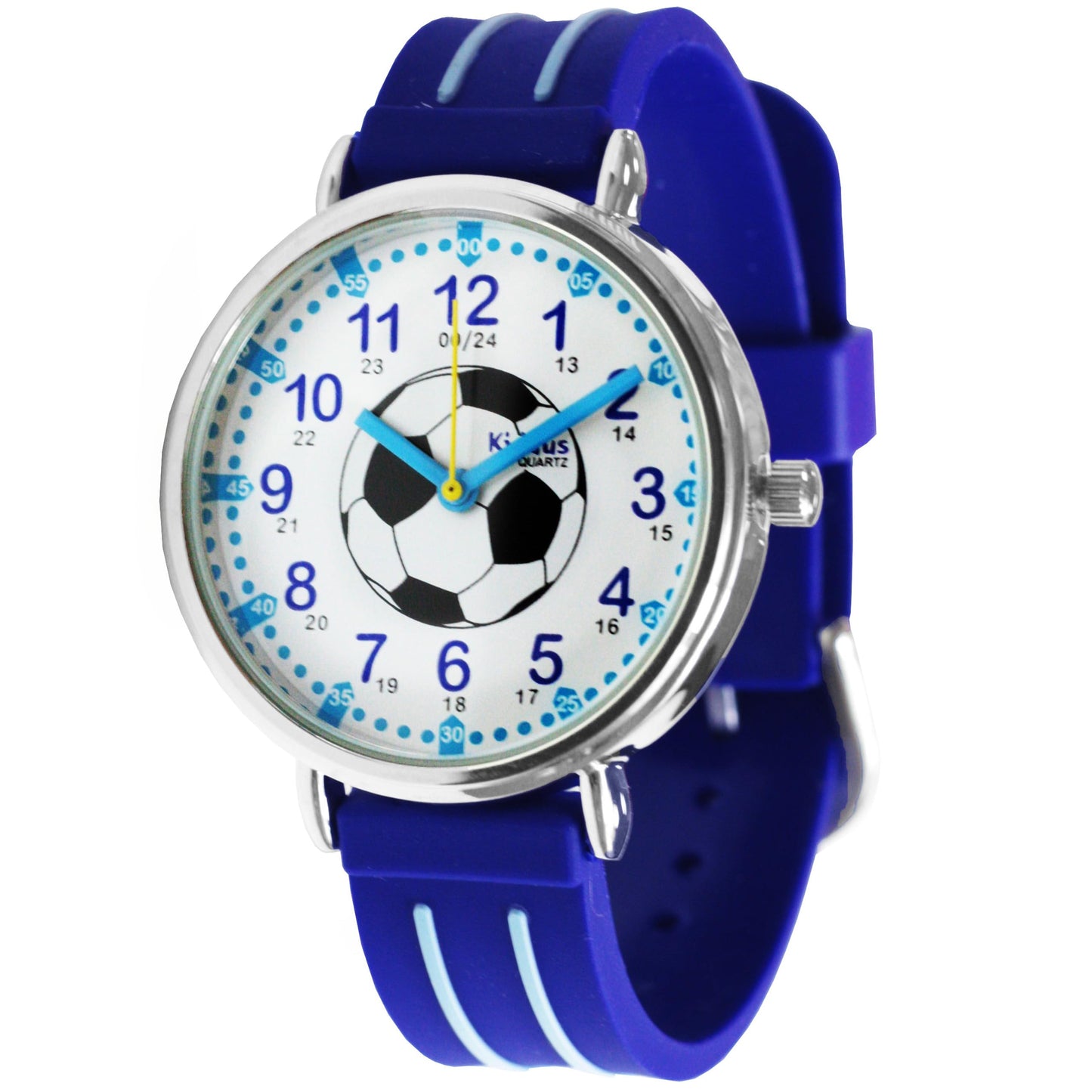 Kids Time Teacher Watch - Educational Analog Watch with Japanese Quartz Movement Ages 5-12