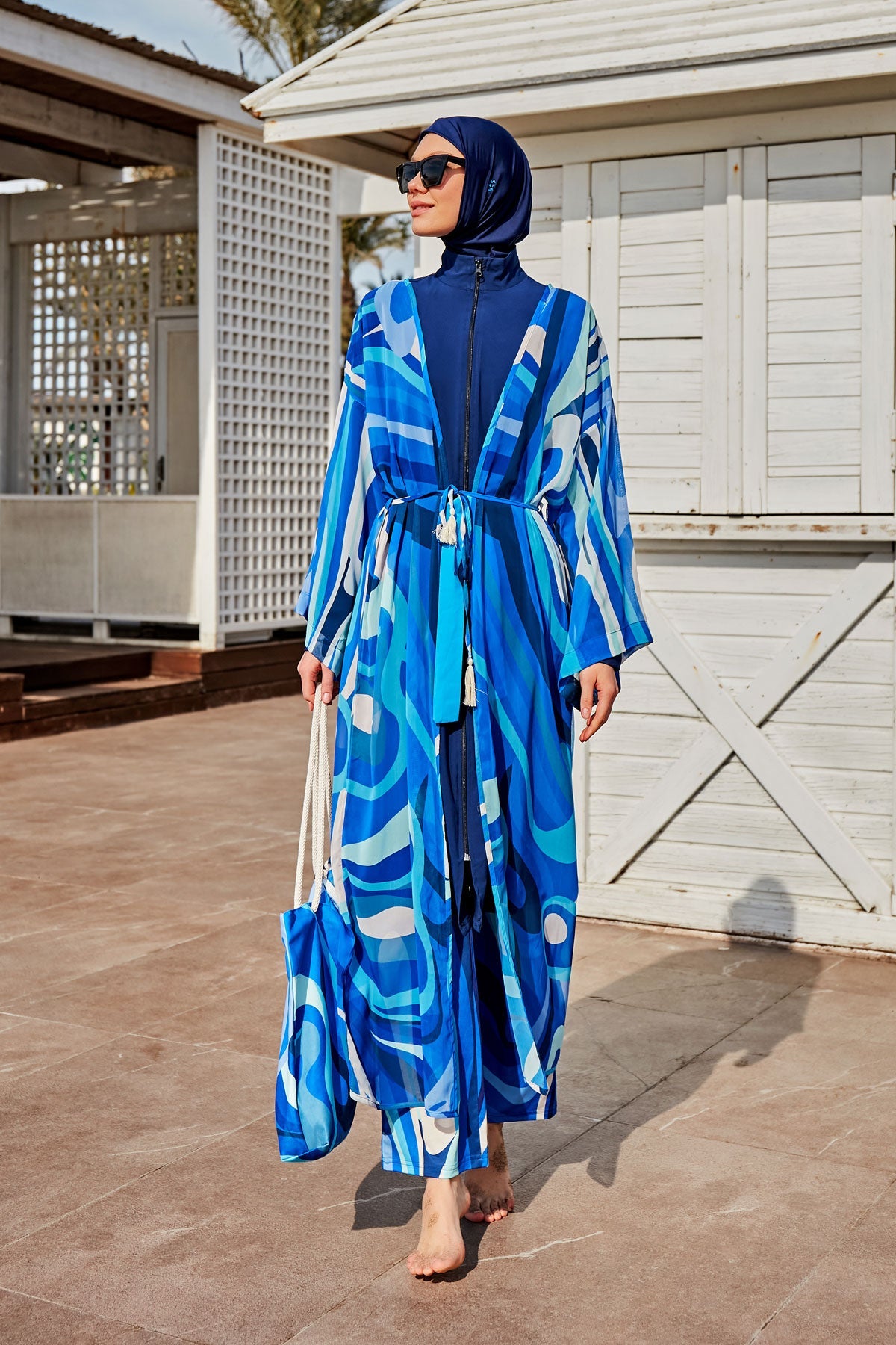 Blue Pareo Kimono P2403