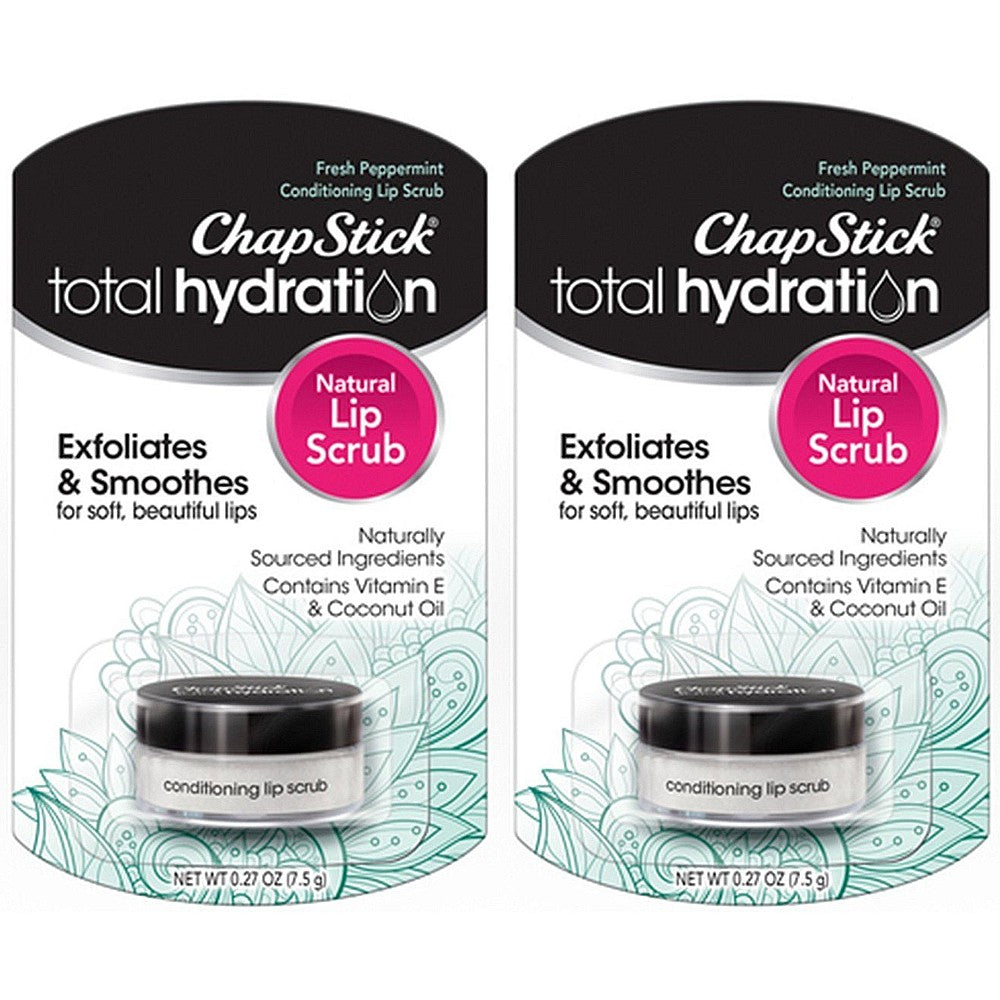 ChapStick Total Hydration Conditioning Lip Scrub - Fresh Peppermint - 1ct