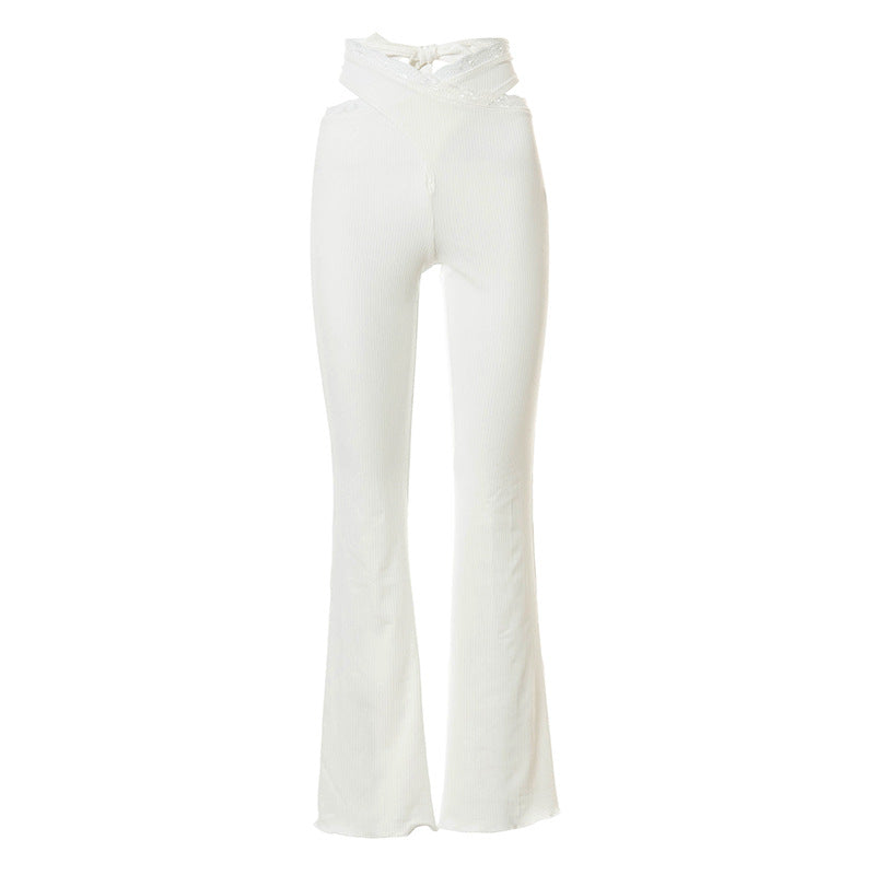 Low Waist, Pure Lace Strap And Buttock Bell Bottoms