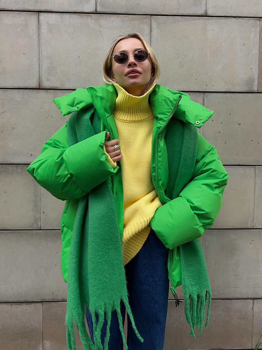 Oversized Cotton Jacket for Women - Fall/Winter 2023