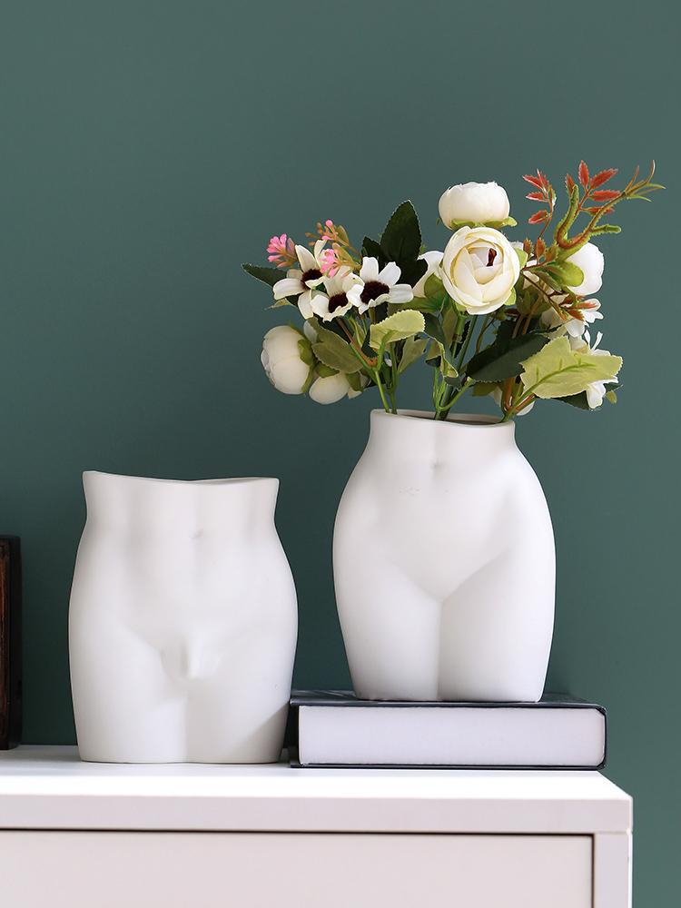 Half Body Abstract Art Vase Ornaments