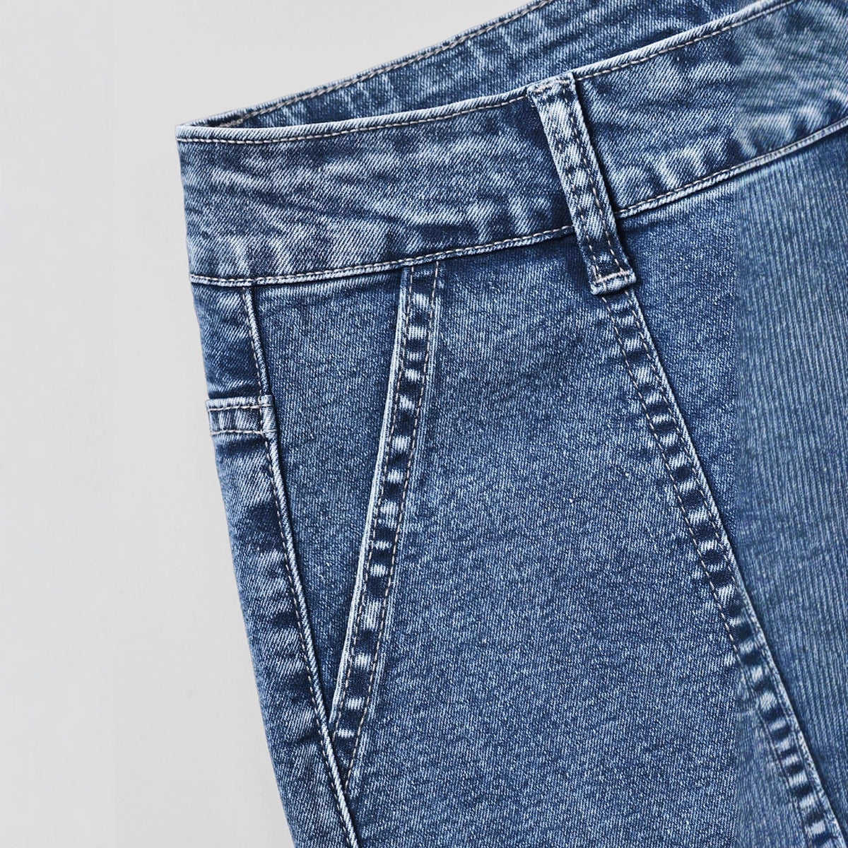 French-style Slimming Straight-leg Cropped Wide-leg Pants