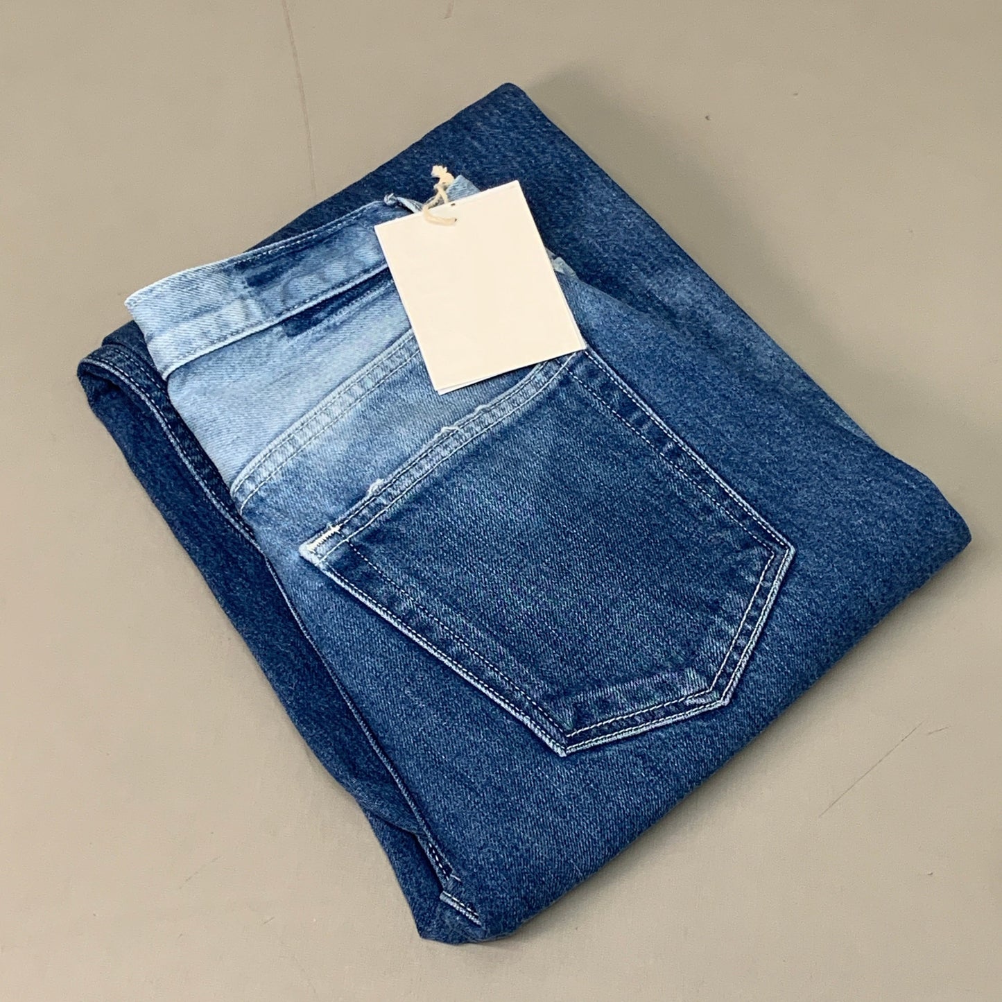 ETICA Tyler Vintage Straight Crop Jeans 100% Cotton Shipwreck Size 24 EW178114A