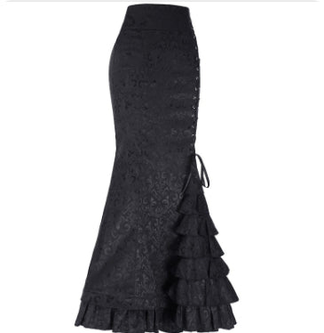 Amazon AliExpress explosion models fashion sexy fishtail belts women's long skirt skirt spot