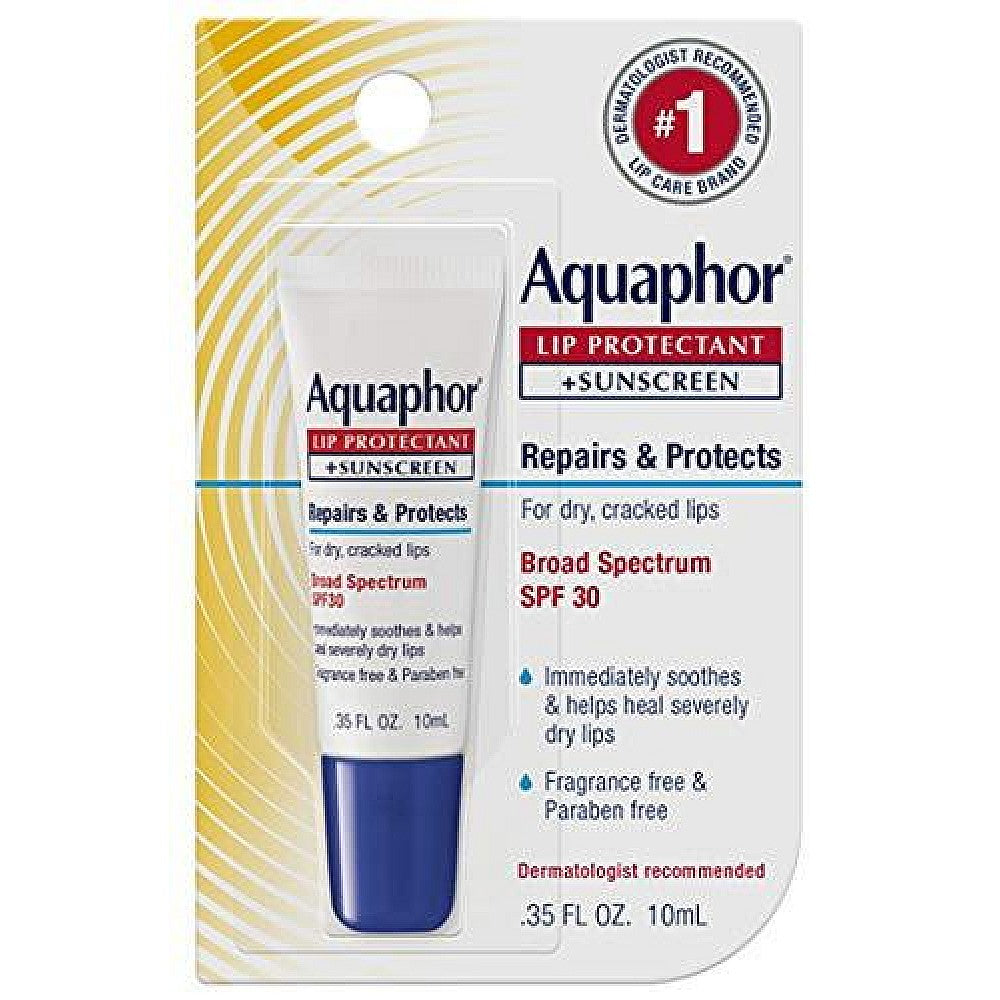 Aquaphor Lip Repair + Protect Broad Spectrum SPF 30, 0.35 oz Tube