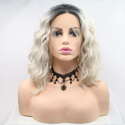 Synthetic Lace Front Mid-length Wavy Wig, 12"