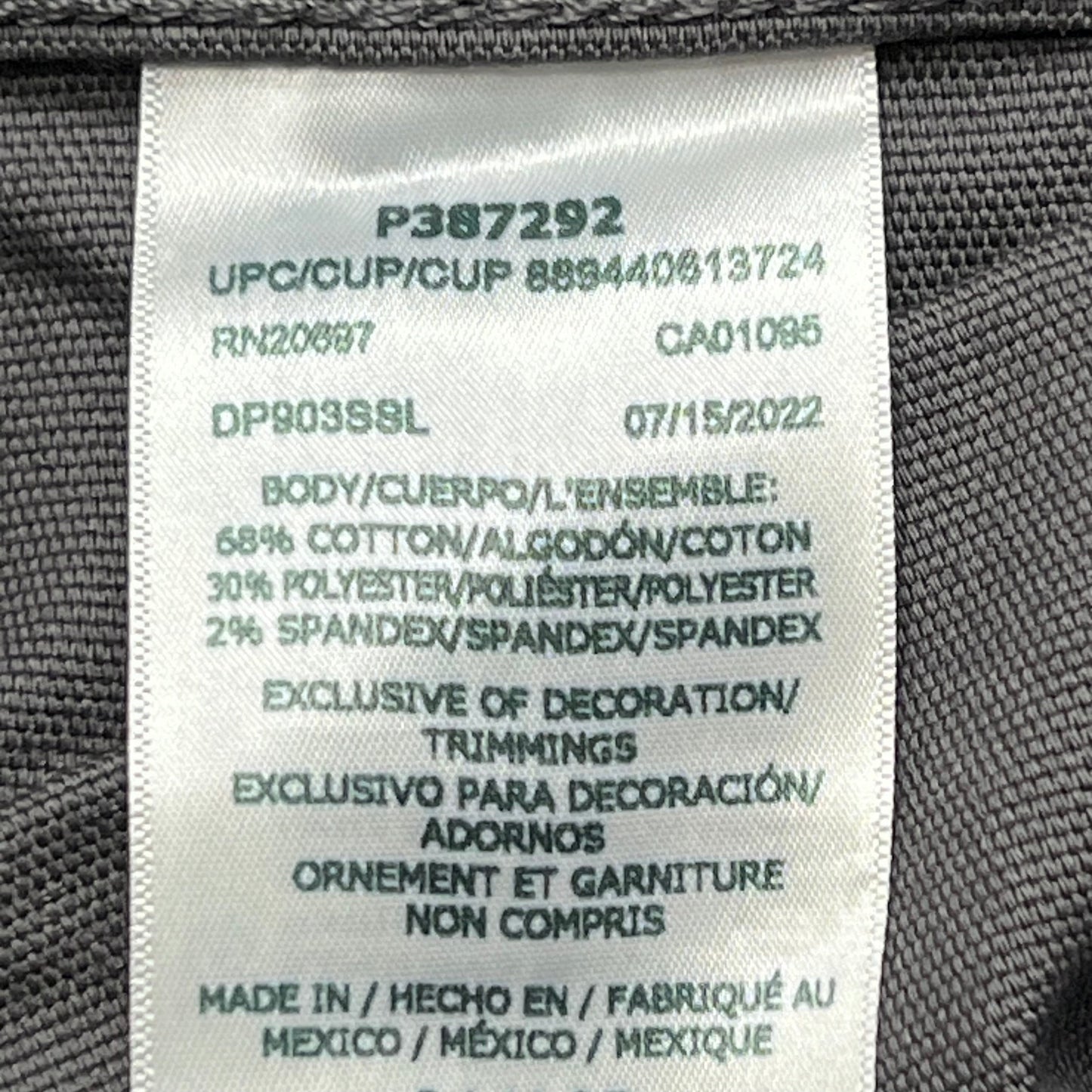 DICKIES Flex Regular Fit Double Knee Pant Mns Sz 36X34 Stonewashed Slate DP903SSL