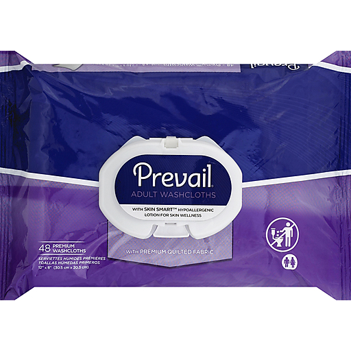 Prevail Premium Quilted Adult Washcloths